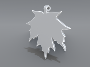 maple leaf pendant 3D Принт Модель