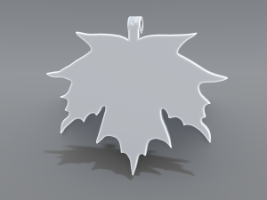 maple leaf pendant 3D Принт Модель