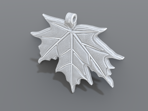 maple leaf pendant 3D Принт Модель