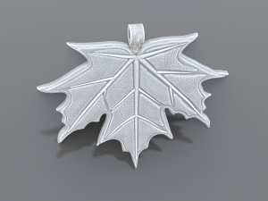 maple leaf pendant 3D Принт Модель