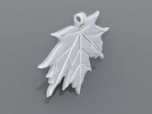 maple leaf pendant 3D Принт Модель