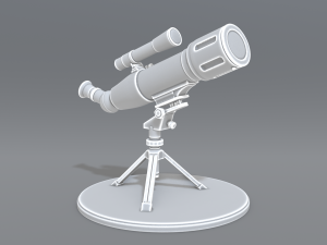telescope Model Cetak 3D