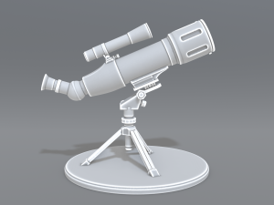 telescope Model Cetak 3D