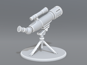 telescope Model Cetak 3D