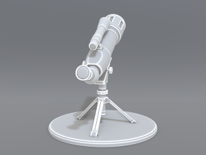 telescope Model Cetak 3D