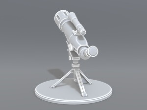 telescope Model Cetak 3D
