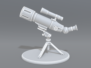 telescope Model Cetak 3D