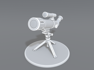 telescope Model Cetak 3D