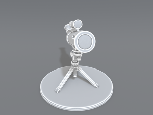 telescope Model Cetak 3D