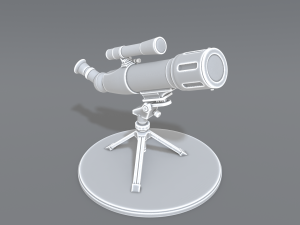 telescope Model Cetak 3D