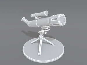 telesc&oacute;pio Modelo de Impressão 3D