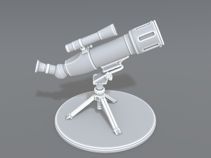 telescope Model Cetak 3D