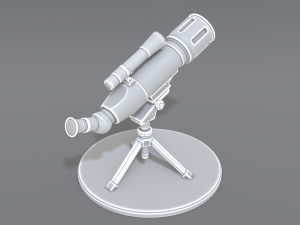 telescope Model Cetak 3D