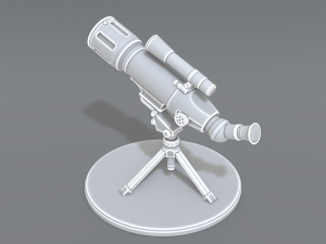 telescope Model Cetak 3D