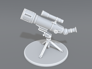 telescope Model Cetak 3D