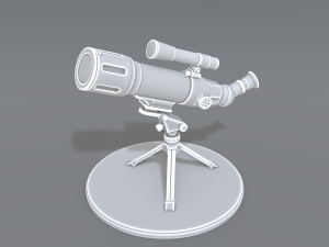 telescope Model Cetak 3D