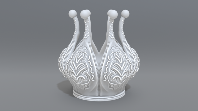 crown 3D Print Model .c4d .max .obj .3ds .fbx .stl .blend