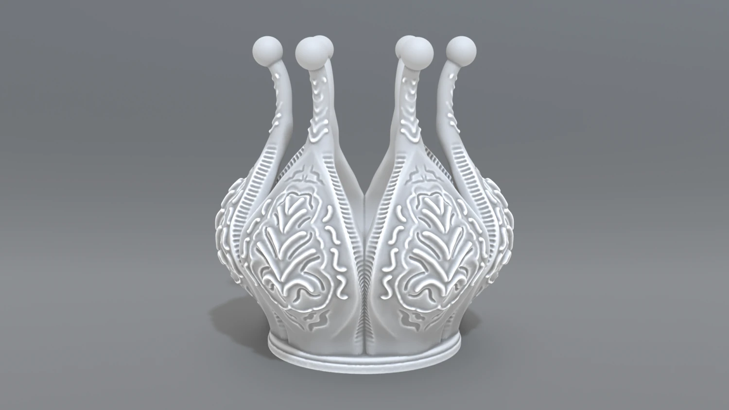 crown 3D Print Model .c4d .max .obj .3ds .fbx .stl .blend 