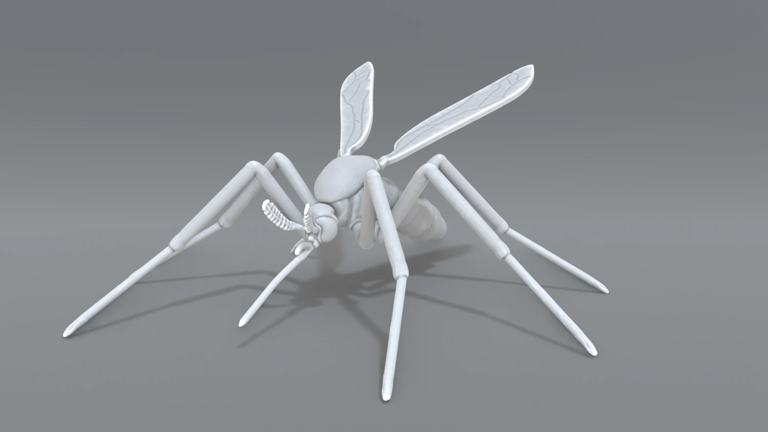 mosquito 3D Print Model .c4d .max .obj .3ds .fbx .stl .blend 