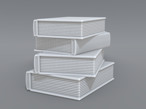 books stack 3D प्रिंट मॉडल