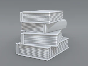 pila de libros Modelo de impresión 3D