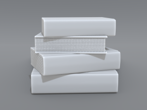 books stack Modèles 3D en vedette