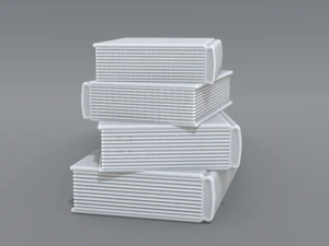 books stack 3D Print Model