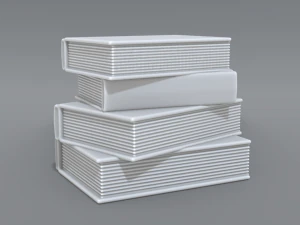 books stack 3D Print Model