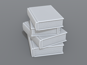 books stack Modèles 3D en vedette