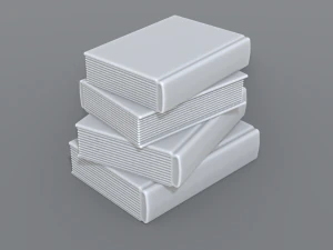 books stack 3D Print Model