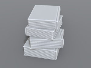 books stack Modèles 3D en vedette