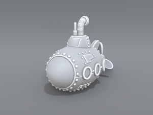 submarine 3D-printmodel