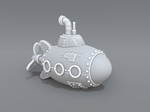 submarine 3D-printmodel