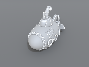 submarine 3D-printmodel