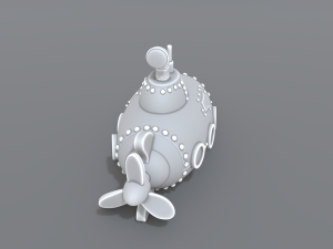 submarine 3D-printmodel