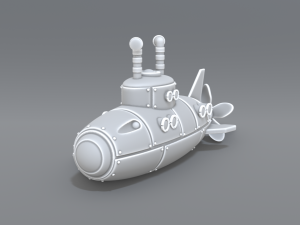 submarine 3D-printmodel