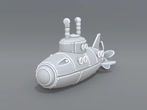 submarino Modelo de impresión 3D