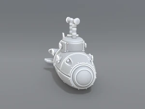 submarine 3D Print Model