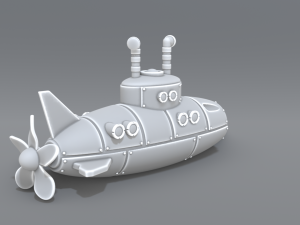 submarine 3D Print Model