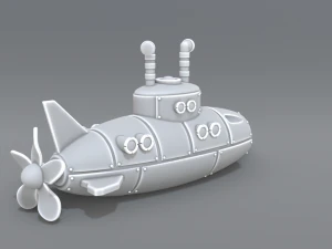 submarine 3D Print Model