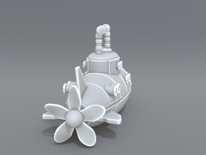 submarine 3D Print Model