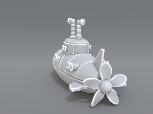 submarine 3D Print Model