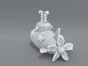 submarine 3D Print Model