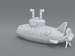 submarine 3D Print Model