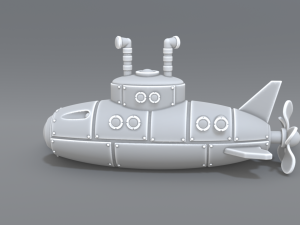 submarine 3D Print Model