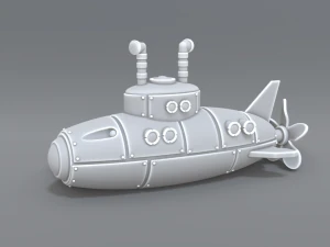 submarine 3D Print Model