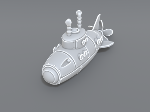 submarine 3D Print Model