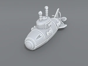 submarine 3D Print Model
