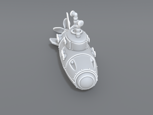 submarine 3D Print Model