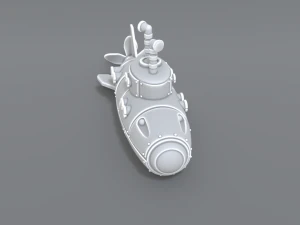 submarine 3D Print Model